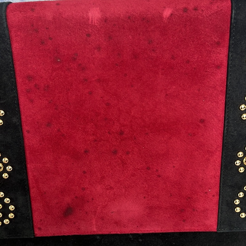 Yves Saint Laurent studded suede crossbody bag - Picture 2 of 7